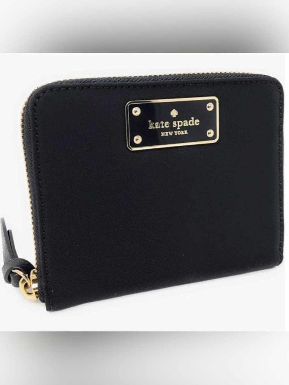 Kate Spade Darci Wilson Road Zip Around Nylon Wallet Black